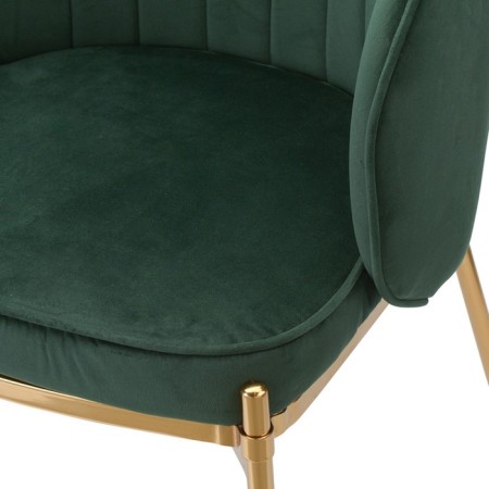 Coral chair, 560 × 500 × 850 mm, velor, green color-14