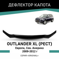 Defly Original hood deflector, for Mitsubishi Outlander XL 2009-2012 Restyling (Europe, sowing AMER