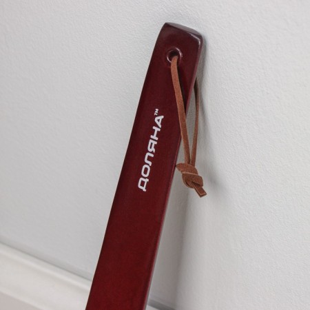 A spoon for shoes wooden shade, 30 cm, brown color-2