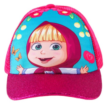 Children's cap, size 52-56, Masha and the bear-2