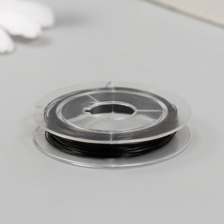 Bead wire 0.3 mm, black 10 m.-1