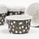 Muffin baking uniform, black in white peas, 3.8 x 3 cm