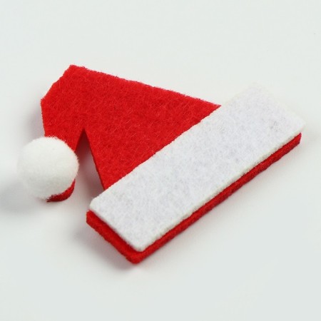 A set of felt parts for the “caps” decor set 5 pcs., Size 1 pc. - 4 × 3.8 cm, bilateral tape-2
