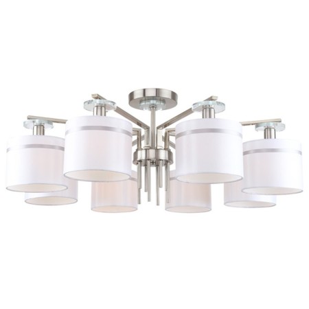 Ceiling chandelier Chart 8x14 40W, size 85x85x32.5 cm, Nickel color