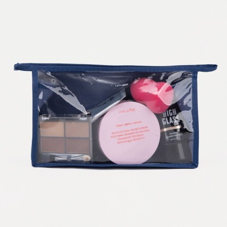 Lightning cosmetic bag, blue color-4