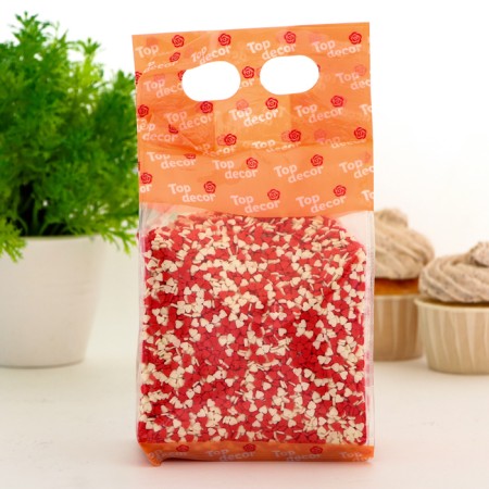 Confectionery Sprinking "mini-heart" white-red, 750 g-2
