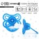 Nipple - classic dummy, silicone, +6 months, with a cap "Butterfly", the color of the blue