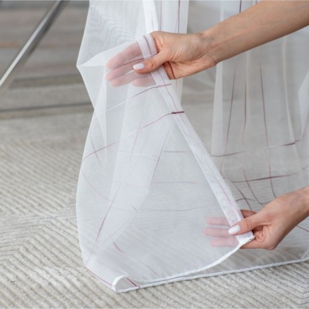 Tulle "Ruby", size 300x280 cm, pink color-4