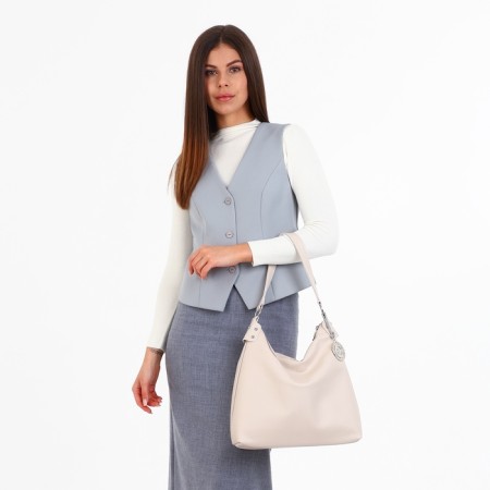 Female bag Textura, bag, large size, beige color-7
