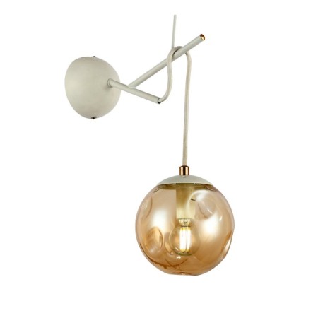 Wall lamp EVOLUCE. Sle110201-01. Calletta. 1x40 W, E14, 14x32 cm, white color