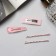Invisible hair "Florence Paints" (set 4 pcs) 5.5 cm, pink