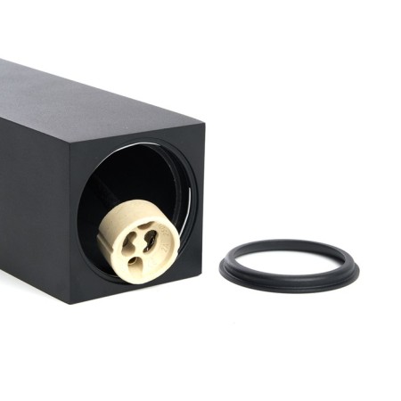 Ceiling light Feron ML1748, IP20, GU10, 35 W, 60x60x280 mm, black color-3