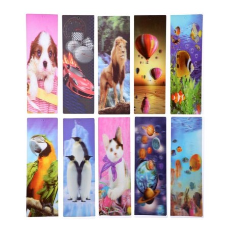 Bookmark for books 3D, plastic, mix