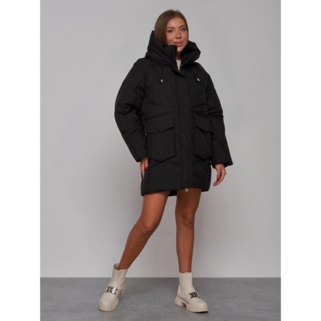 Women's jacket, size 50, black color-2