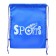 A bag for shoes 420 x 340 mm, calligrata Sport 1, (soft polyester, density 210d), blue mix