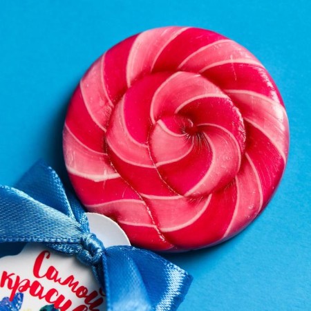 Lollice on the stick "The most beautiful", taste: Raspberry, 15 g.-1