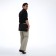 Male business bag, textura, long belt, brown color