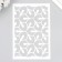 Plastic "pattern" 24x16 cm stencil