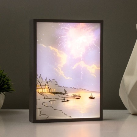 Nightlight "fireworks" LED 3W white 3.5x15.5x21.5 cm