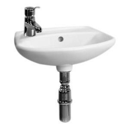 Jika Lyra suspension shell, 40 x 30 cm, hole for the mixer on the left