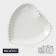 Porcelain plate Magistro "Heart", D = 30 cm, white color