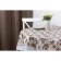 MEIWA tablecloth, round 152 cm, brown color