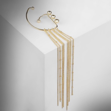 Earring "Kaff" Waterfall, Color Gold-3