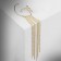 Earring "Kaff" Waterfall, Color Gold