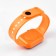 Electronic watch, calendar, silicone strap, orange