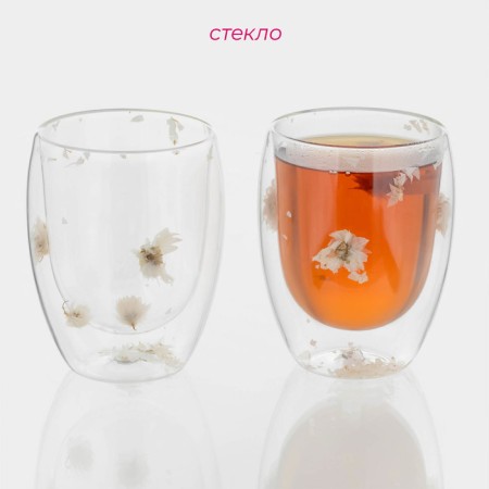 A set of glasses with double walls "Sukhotzet", 350 ml, 9.5x1.5 cm, 2 pcs-1