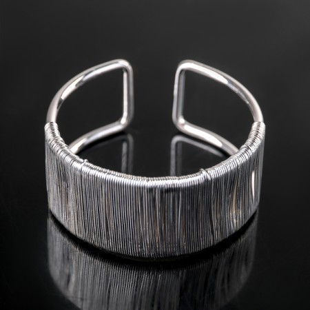 Ring for napkins "Aurora", 4.5 × 2 cm, silver color-1