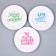Disposable paper plate "Blood", 18 cm, set 6 pcs.