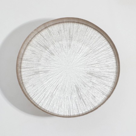 A dish on the leg "Nymphaegus, glass, d = 21 cm-1