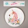 Paper plate "Beautiful unicorn", set of 6 pcs.