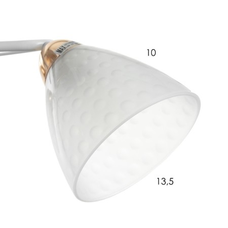 Causte "Natalia" 2x60W E27 white/gold 46x25x26cm-5