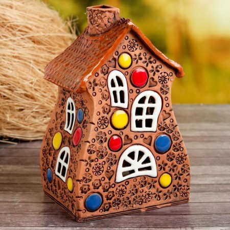Aroma lace house "Carousel", 14 cm, handmade, mix-4