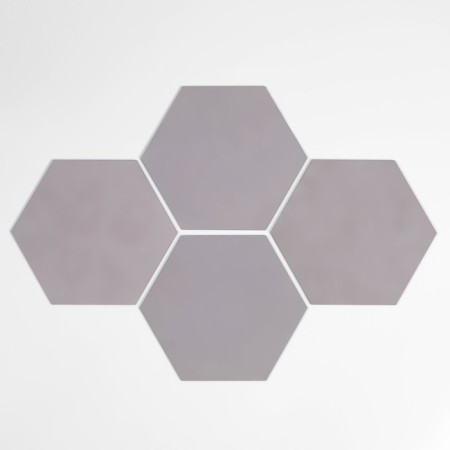 A set of mirrors, wall -mounted, 4 pcs, hexagon.-2