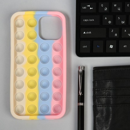 Pop it cover, for iPhone 12 Pro Max, silicone, colorful-1
