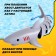 Akula radio -controlled "white", swims, works from batteries
