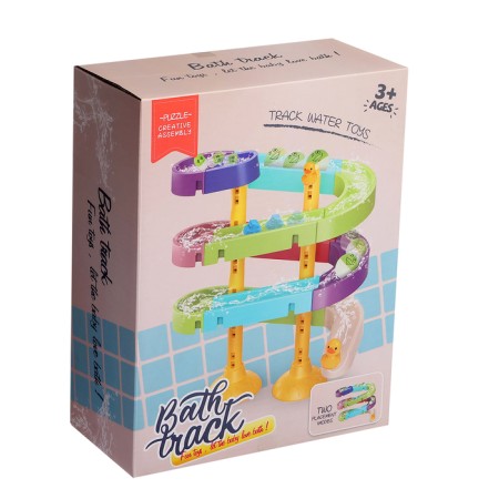 Track for playing the bathroom "Duck water park", on suction cups-11