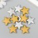 Beads for creativity plastic "Silver/gold" matte set 20 grams 0.6x2.9x2.9 cm