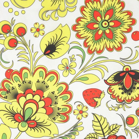 Loskot for needlework, Atlas, Khokhloma, 50 × 75 cm-1
