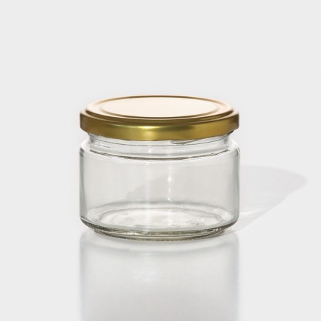 A set of glass cans with a conservation lid, TO-82 mm, for candles, 0.2-0.25 l, 6 pcs-1