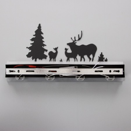 Bra "forest" Led 4000k 12W black 38x20x4cm-8