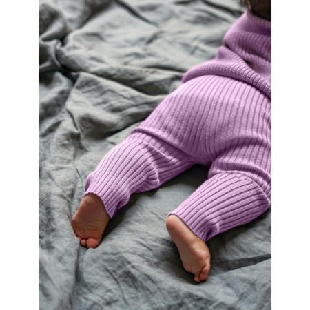 Pants Knitted children's Amarobaby Pure Love Comfy, height 68, lilac color-6