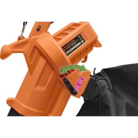 BV 2800E, Electric, 2800W, 6 speeds, garbage collection 40l 40l airborne bligker.-1