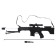 Sniper rifle, light, sound, works from batteries