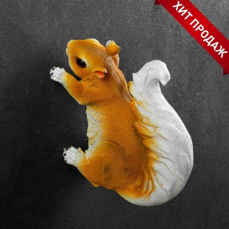 Suspended decor "Squirrel-ponytail" 21.5x11x13cm