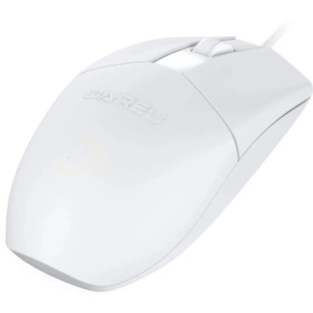 Mouse Dareu Wended LM103 White (White), DPI 1200, size 118x61x38mm, 1.58m-2