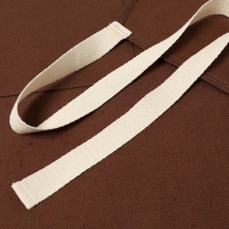 Apron Ethel Freedom 60x70 cm, dark brown color, 45% luna, cotton 55% 395 g/m2-2